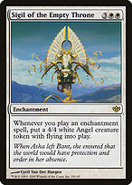 Magic the Gathering Card - Sigil of the Empty Throne - MTG Circle