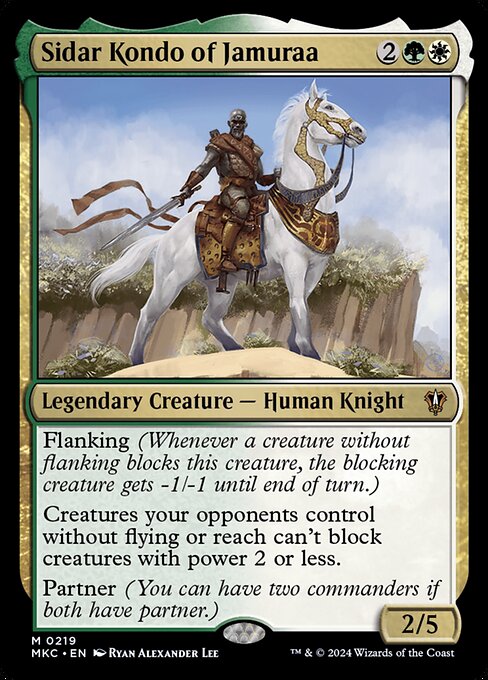 Magic the Gathering Card - Sidar Kondo of Jamuraa - MTG Circle