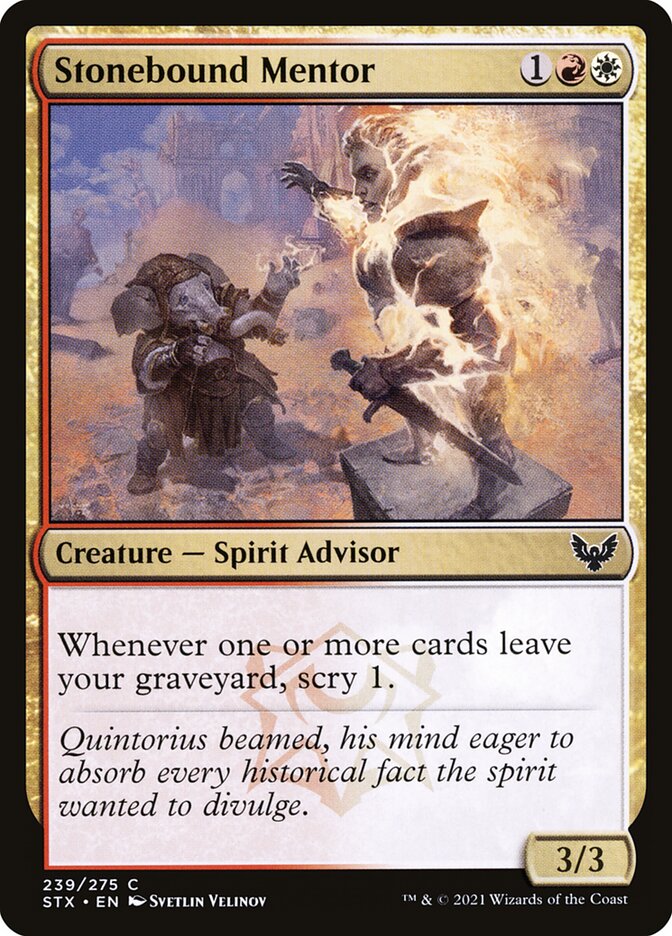 Magic the Gathering Card - Stonebound Mentor - MTG Circle