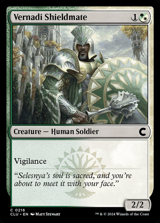 Magic the Gathering Card - Vernadi Shieldmate - MTG Circle