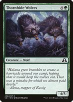 Magic the Gathering Card - Thornhide Wolves - MTG Circle