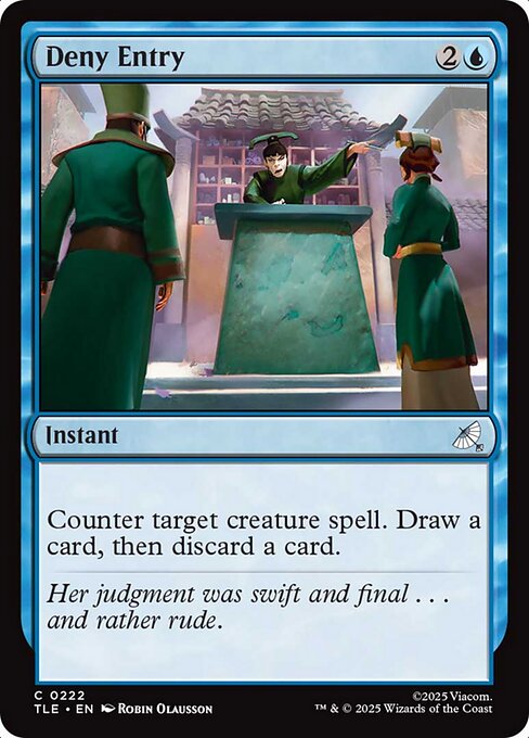 Magic the Gathering Card - Deny Entry - MTG Circle