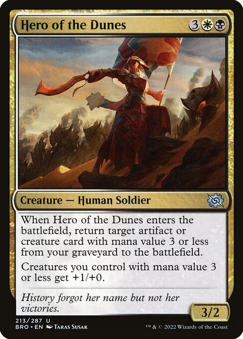 Magic the Gathering Card - Hero of the Dunes - MTG Circle