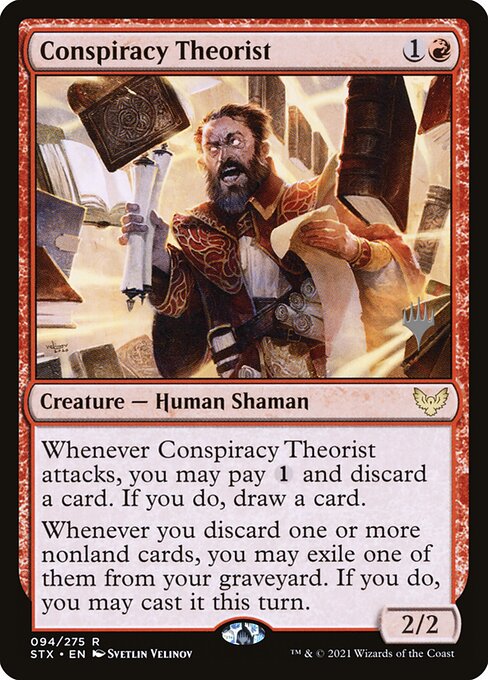 Magic the Gathering Card - Conspiracy Theorist - MTG Circle