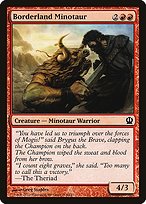 Magic the Gathering Card - Borderland Minotaur - MTG Circle