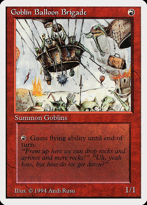 Magic the Gathering Card - Goblin Balloon Brigade - MTG Circle