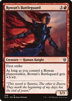 Magic the Gathering Card - Rowan's Battleguard - MTG Circle