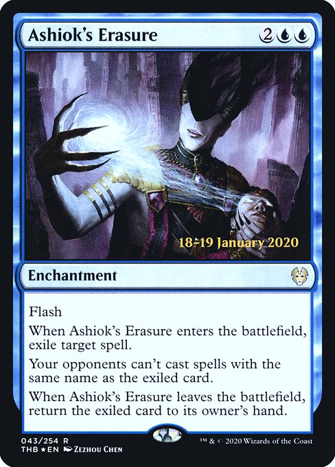 Magic the Gathering Card - Ashiok's Erasure - MTG Circle