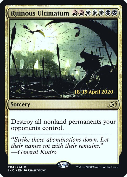 Magic the Gathering Card - Ruinous Ultimatum - MTG Circle