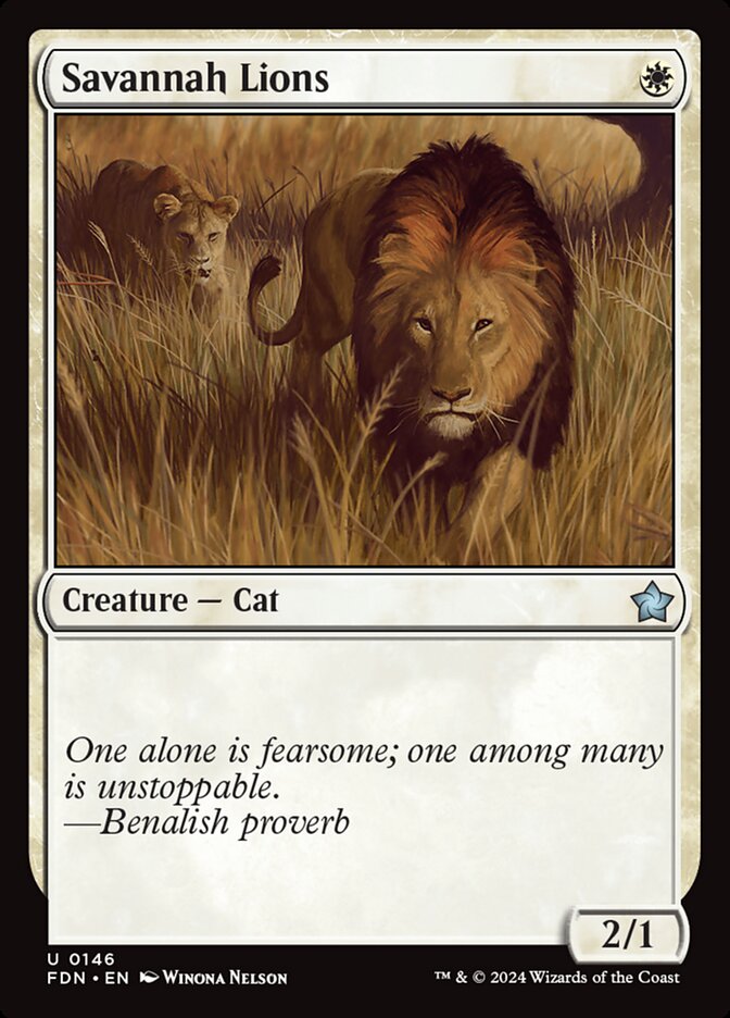 Magic the Gathering Card - Savannah Lions - MTG Circle