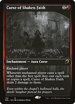 Magic the Gathering Card - Curse of Shaken Faith - MTG Circle