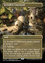 Magic the Gathering Card - Secluded Courtyard - MTG Circle