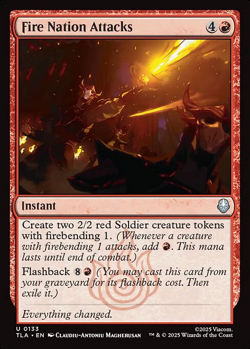 Magic the Gathering Card - Fire Nation Attacks - MTG Circle