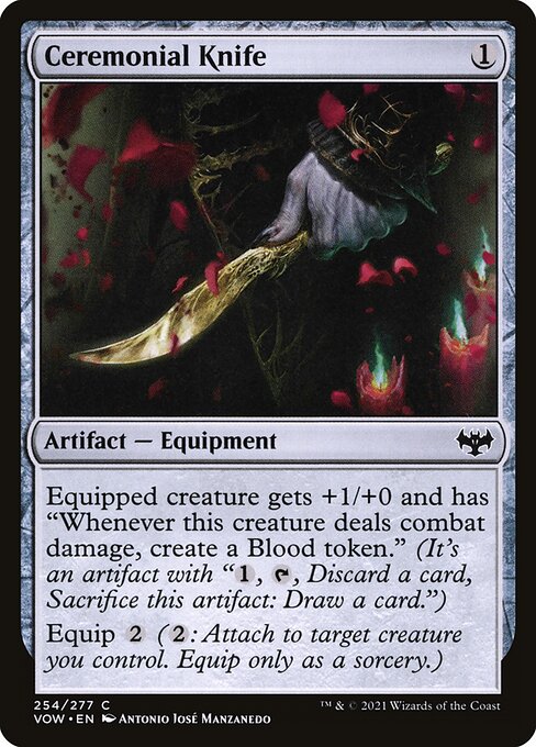 Magic the Gathering Card - Ceremonial Knife - MTG Circle