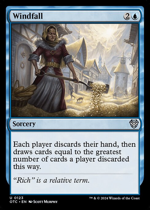 Magic the Gathering Card - Windfall - MTG Circle