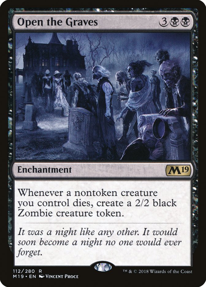 Magic the Gathering Card - Open the Graves - MTG Circle