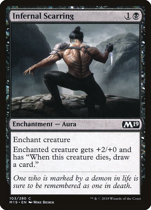 Magic the Gathering Card - Infernal Scarring - MTG Circle