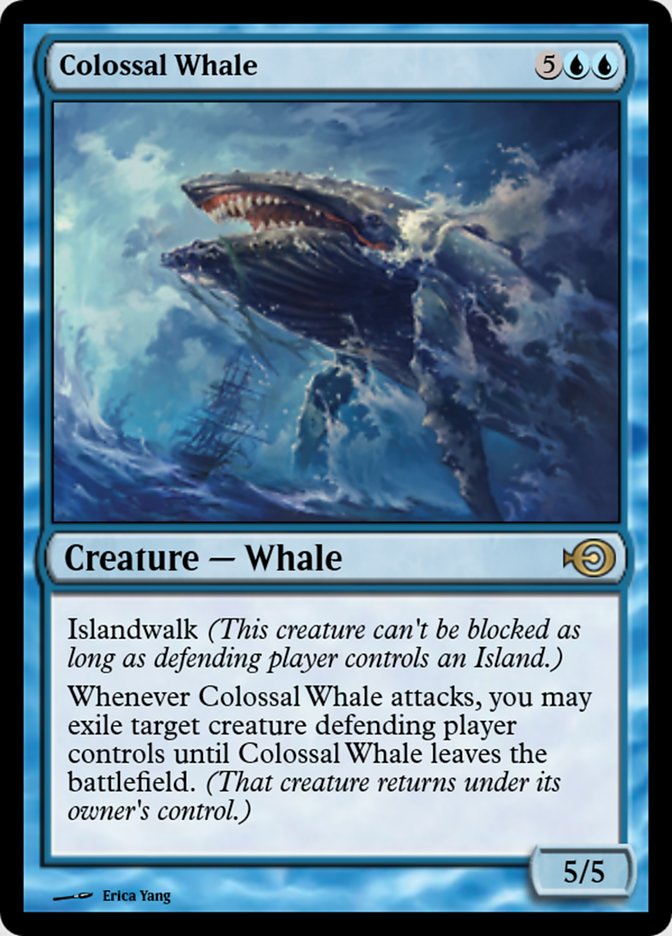 Magic the Gathering Card - Colossal Whale - MTG Circle