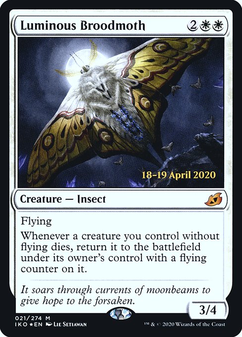 Magic the Gathering Card - Luminous Broodmoth - MTG Circle