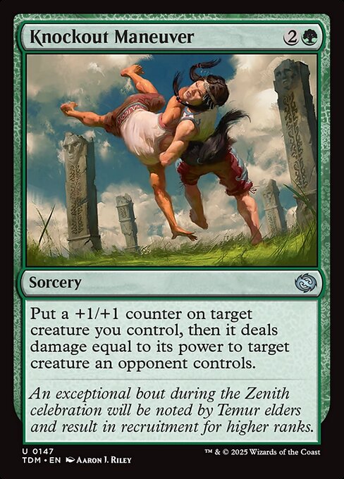 Magic the Gathering Card - Knockout Maneuver - MTG Circle
