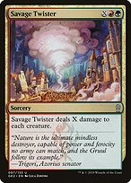 Magic the Gathering Card - Savage Twister - MTG Circle