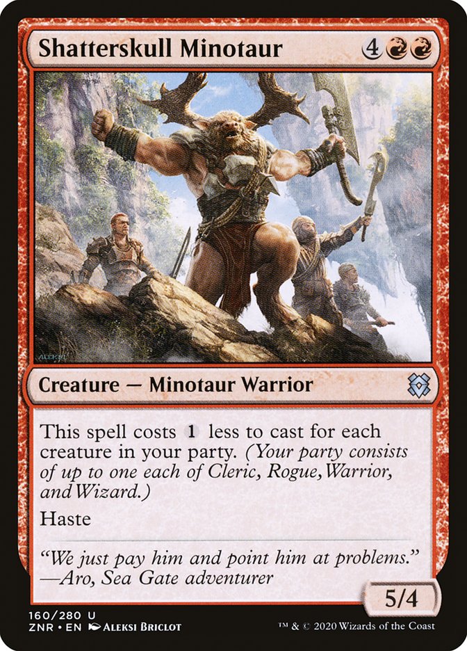 Magic the Gathering Card - Shatterskull Minotaur - MTG Circle