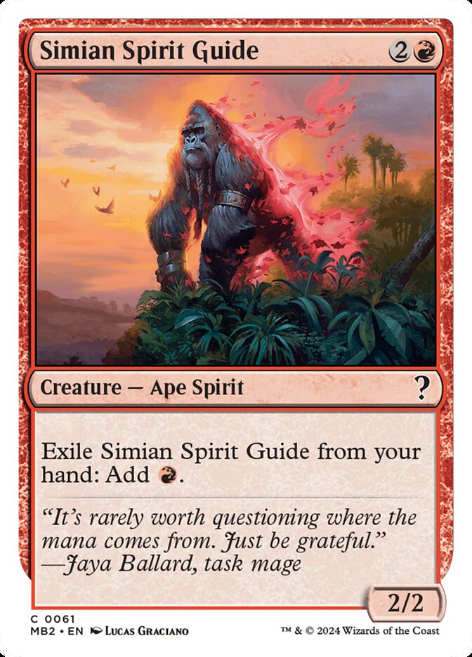 Magic the Gathering Card - Simian Spirit Guide - MTG Circle