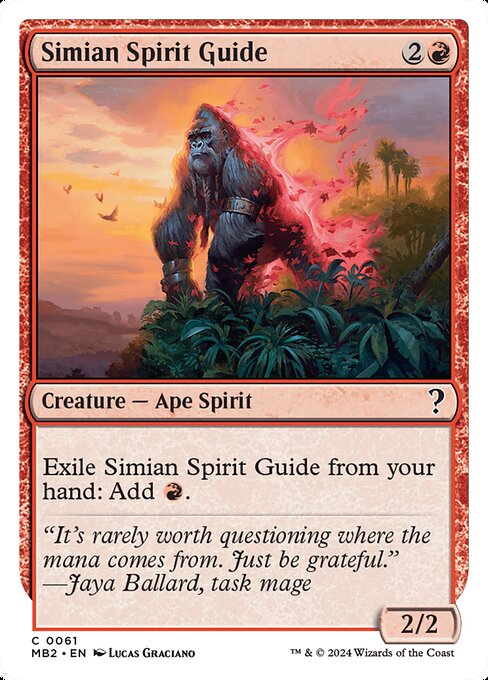 Magic the Gathering Card - Simian Spirit Guide - MTG Circle