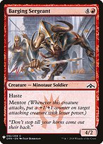 Magic the Gathering Card - Barging Sergeant - MTG Circle