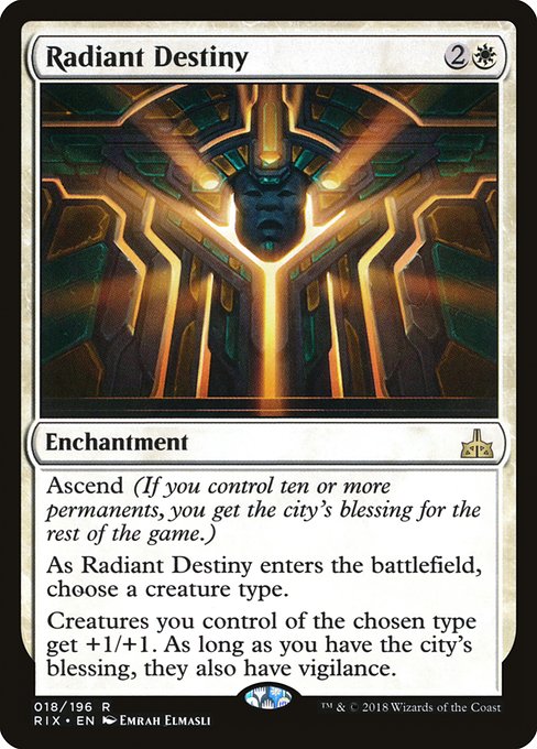 Magic the Gathering Card - Radiant Destiny - MTG Circle