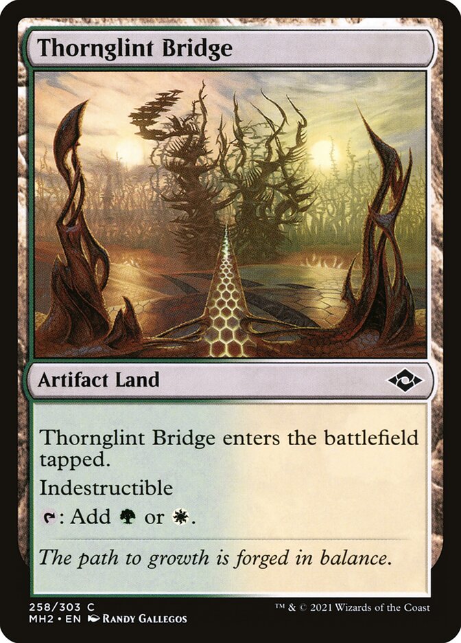 Magic the Gathering Card - Thornglint Bridge - MTG Circle