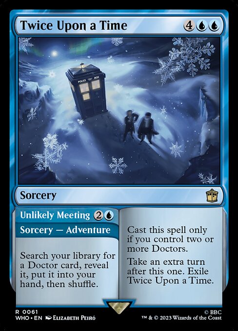 Magic the Gathering Card - Twice Upon a Time // Unlikely Meeting - MTG Circle