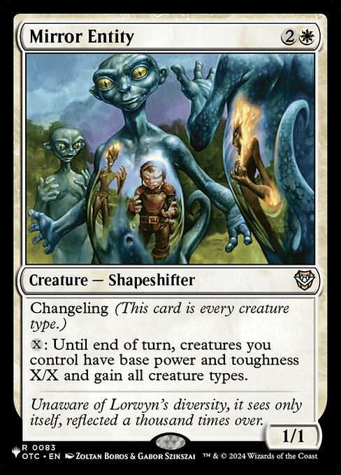 Magic the Gathering Card - Mirror Entity - MTG Circle