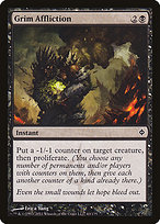 Magic the Gathering Card - Grim Affliction - MTG Circle