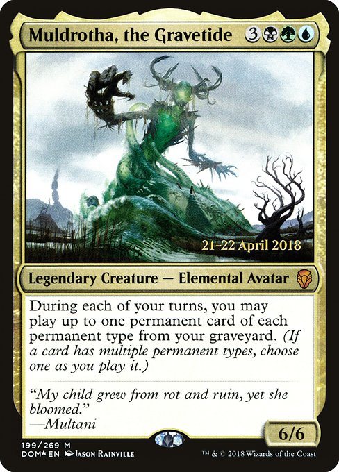 Magic the Gathering Card - Muldrotha, the Gravetide - MTG Circle