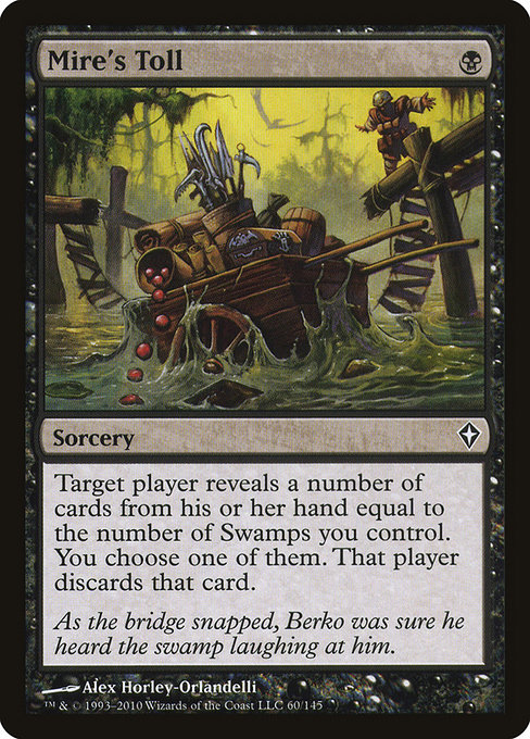 Magic the Gathering Card - Mire's Toll - MTG Circle