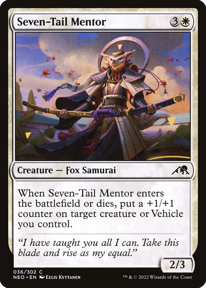 Magic the Gathering Card - Seven-Tail Mentor - MTG Circle