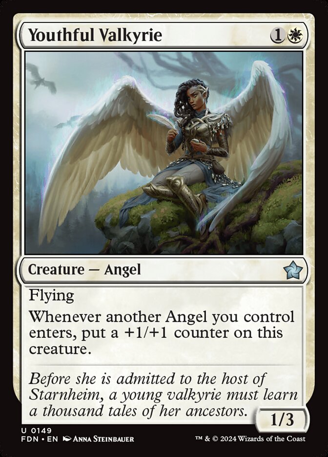 Magic the Gathering Card - Youthful Valkyrie - MTG Circle