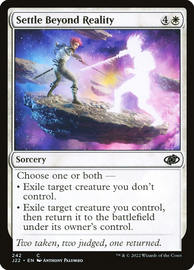 Magic the Gathering Card - Settle Beyond Reality - MTG Circle