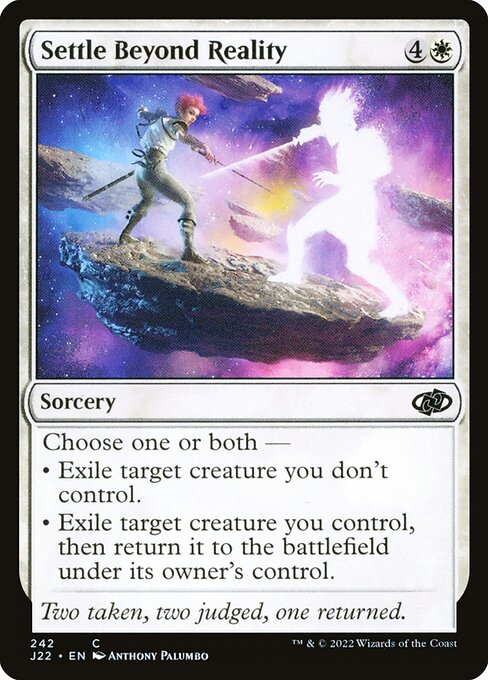 Magic the Gathering Card - Settle Beyond Reality - MTG Circle