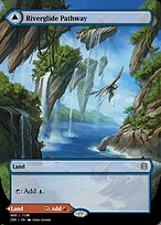 Magic the Gathering Card - Riverglide Pathway // Lavaglide Pathway - MTG Circle