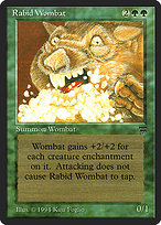 Magic the Gathering Card - Rabid Wombat - MTG Circle