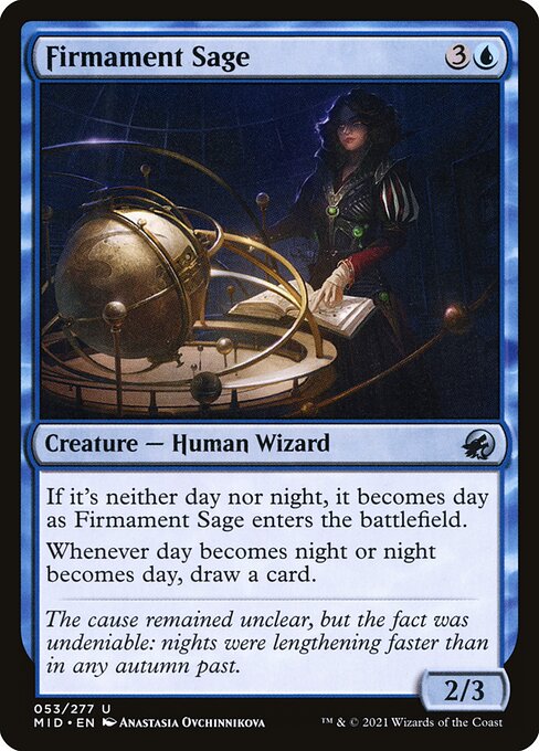 Magic the Gathering Card - Firmament Sage - MTG Circle