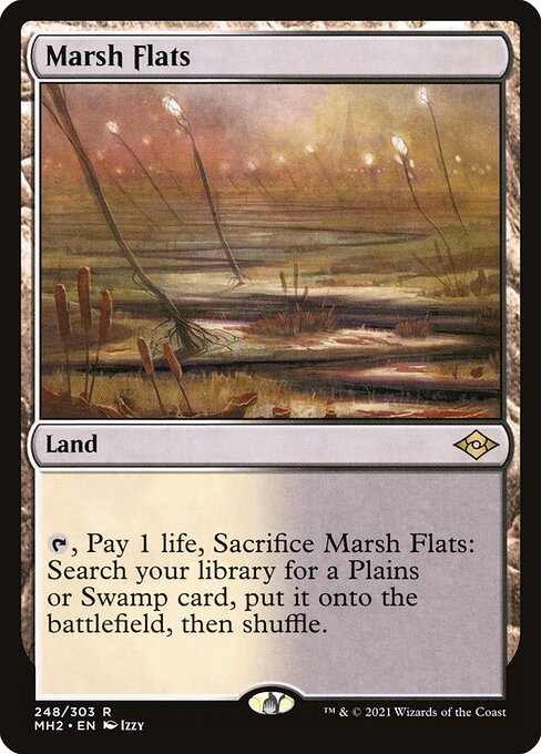 Magic the Gathering Card - Marsh Flats - MTG Circle