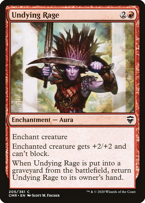 Magic the Gathering Card - Undying Rage - MTG Circle