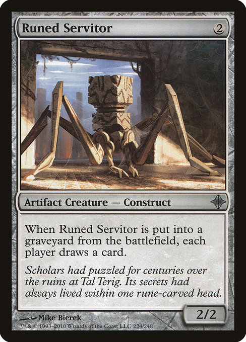 Magic the Gathering Card - Runed Servitor - MTG Circle