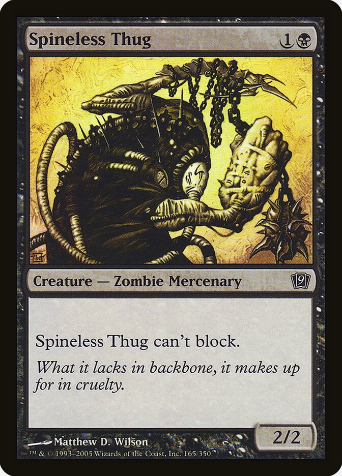 Magic the Gathering Card - Spineless Thug - MTG Circle