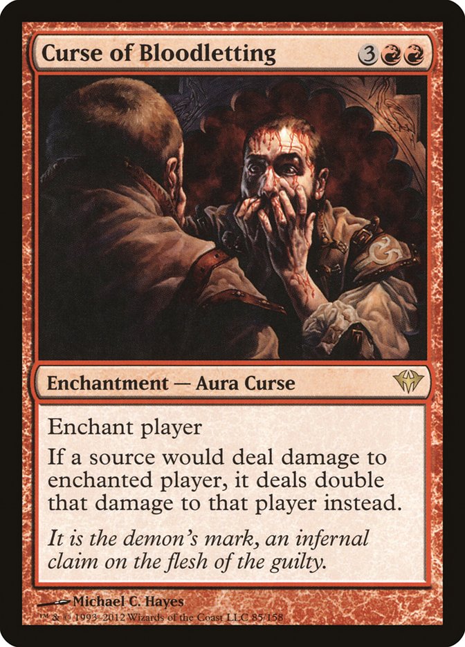 Magic the Gathering Card - Curse of Bloodletting - MTG Circle