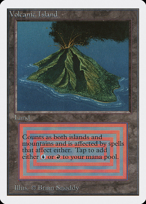 Magic the Gathering Card - Volcanic Island - MTG Circle
