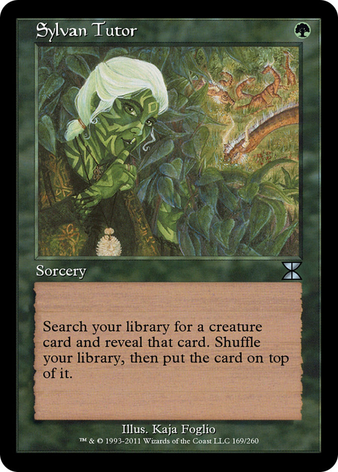 Magic the Gathering Card - Sylvan Tutor - MTG Circle